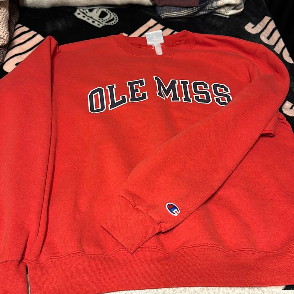 College sweatshirt